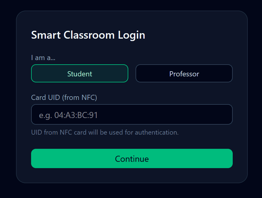 Smart Classroom Attendance System